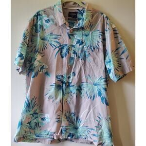 Quiksilver Waterman Collection Regular Fit Men's XL Woven Hawaiian Floral Surf